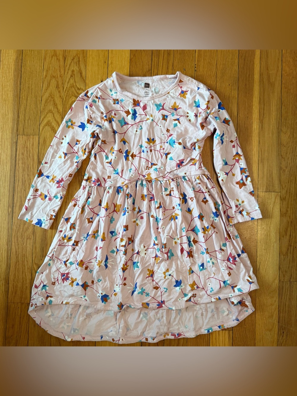 Tea Collection girls long sleeve floral dress size 6